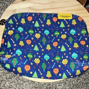 L'OCCITANE Vibrant Holiday Themed Cosmetics Pouch